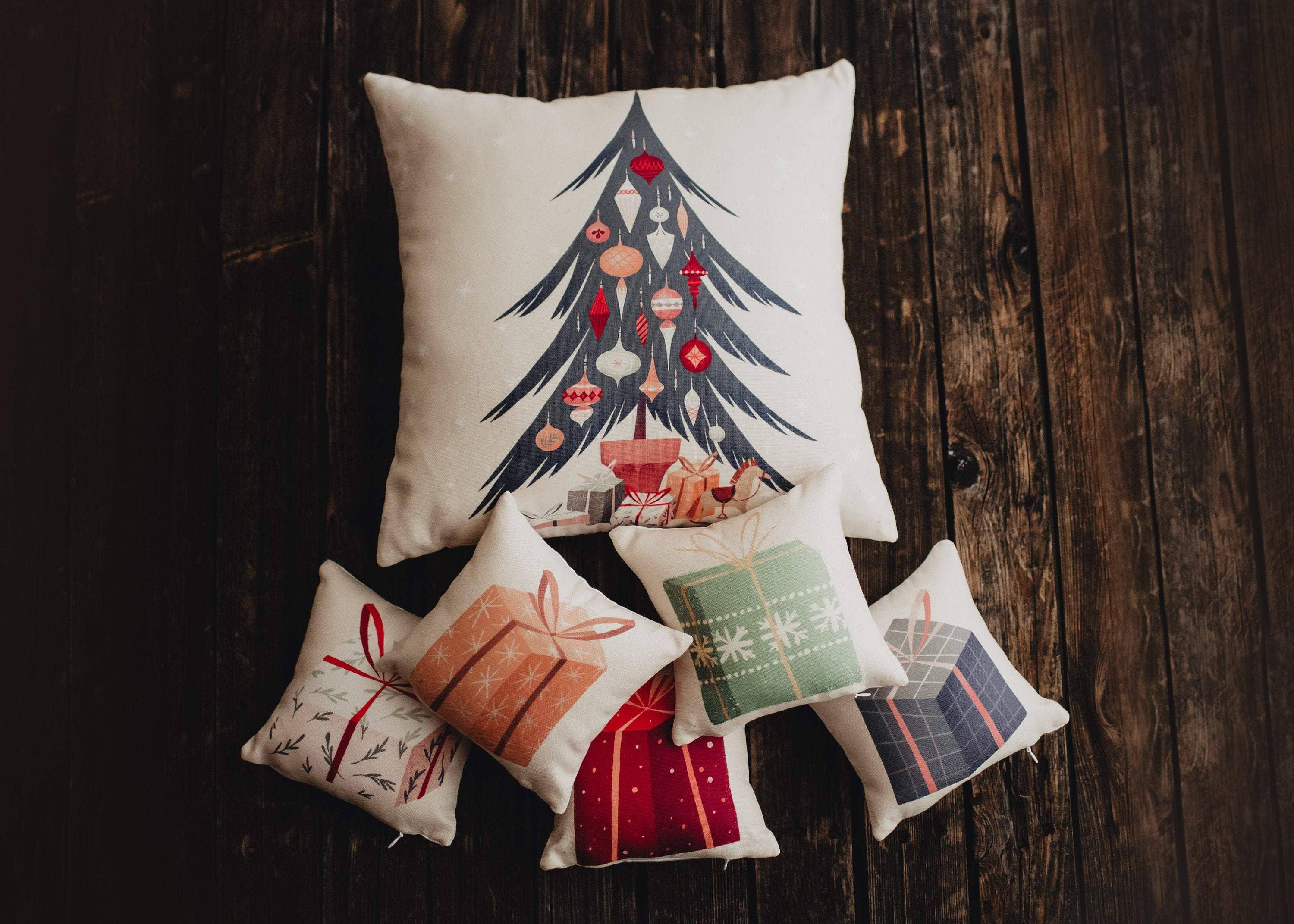 UniikPillows - Wholesale Sierkussensloop - Nordic Christmas Tree Sierkussensloop | Kerstboom | Kerstcadeaus | Kamerdecor | Moeder Cadeau | Aesthetisch kamerdecor | Kamerdecor7
