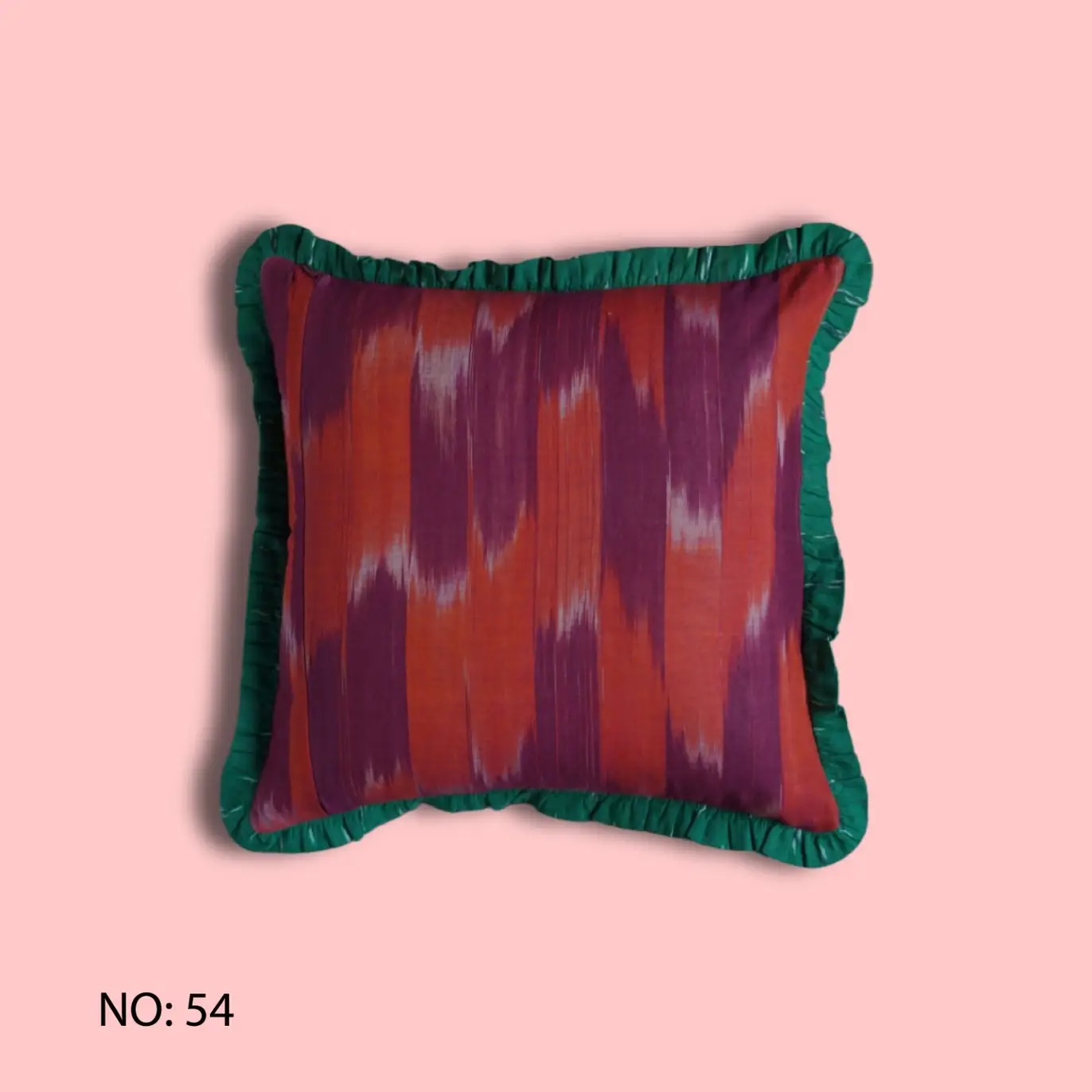 Annahmol - Wholesale Throw Pillow Cover - One of a Kind Vintage Kantha & Ikat Pillow 216