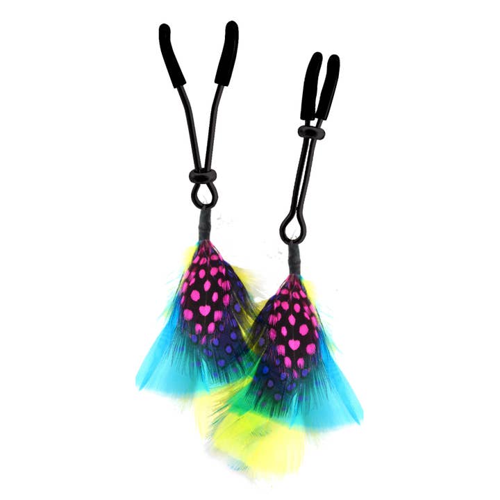 Nipple Clamp - Feather - Color - Short Tweezer for wholesale by Bijoux De Nip