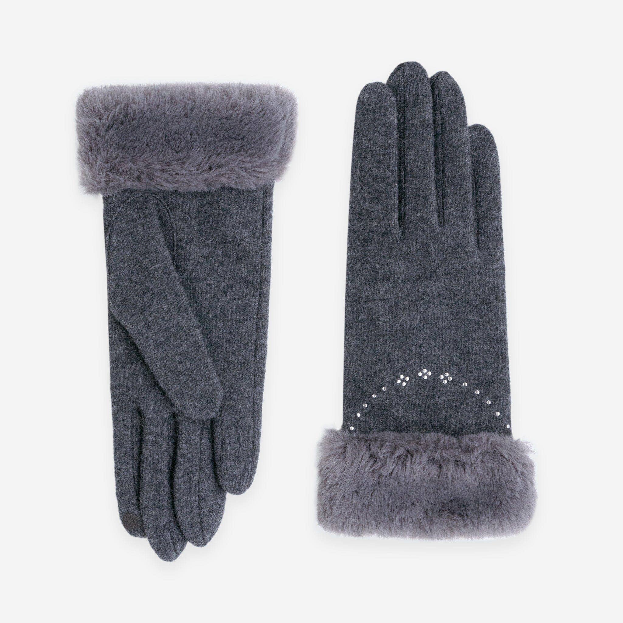 Glove Story - Wholesale Gloves - Women's - Gloves 80% Wool 20% Nylon – Touchscreen – 31182NF3