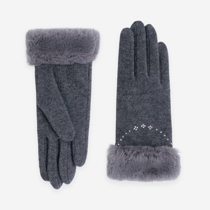 Glove Story - Wholesale Gloves - Women's - Gloves 80% Wool 20% Nylon – Touchscreen – 31182NF3