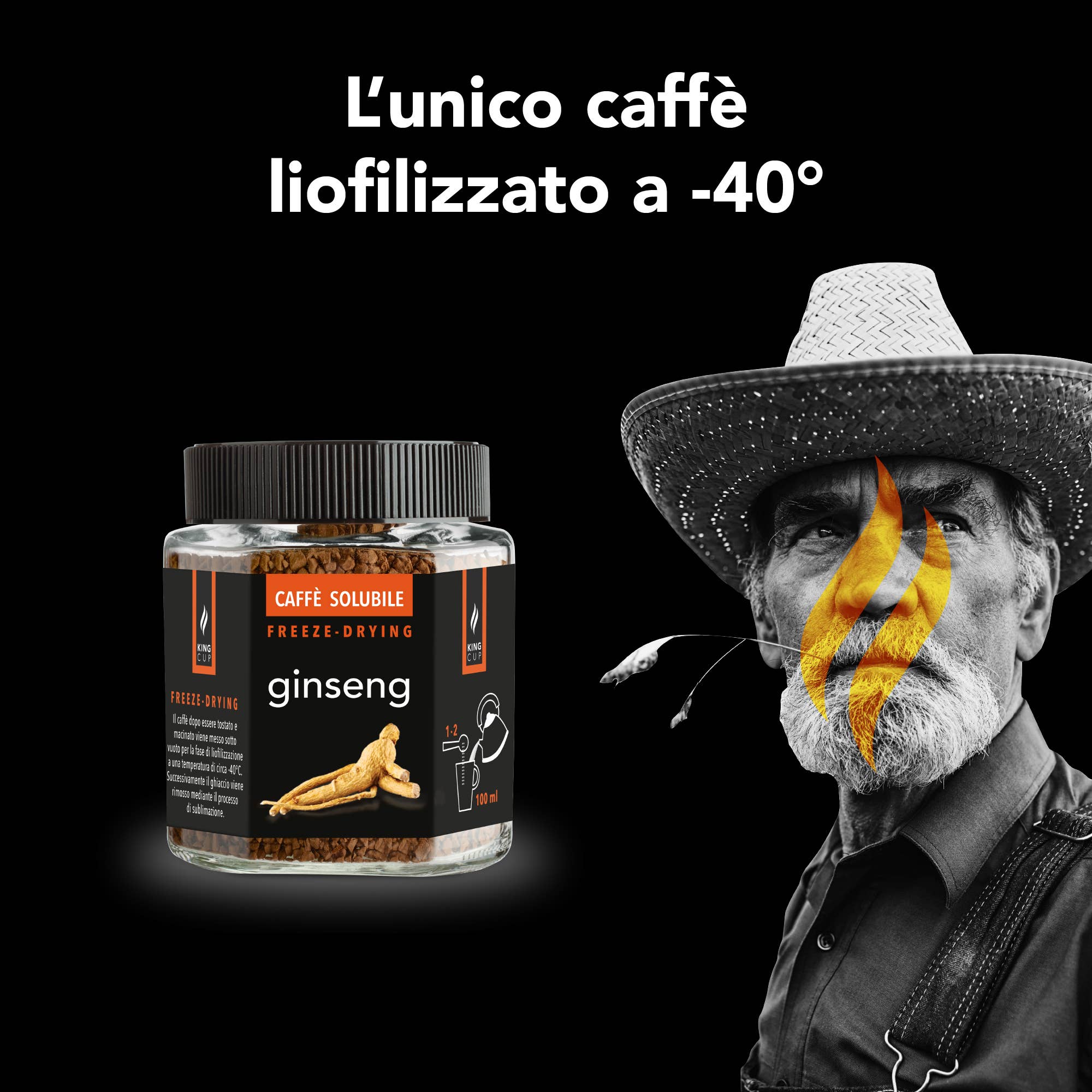 KING CUP - Vendita all'ingrosso Caffè/espresso istantaneo - Caffè Freeze Dried - Ginseng2