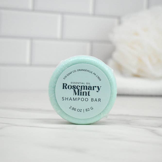 570 Soap Company - Wholesale Shampoo Puck/Solid Shampoo - Rosemary Mint Essential Oil Shampoo Bar