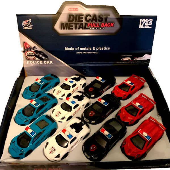 4 Inch Metal Diecast Police Vehicles for wholesale by Empire Discount