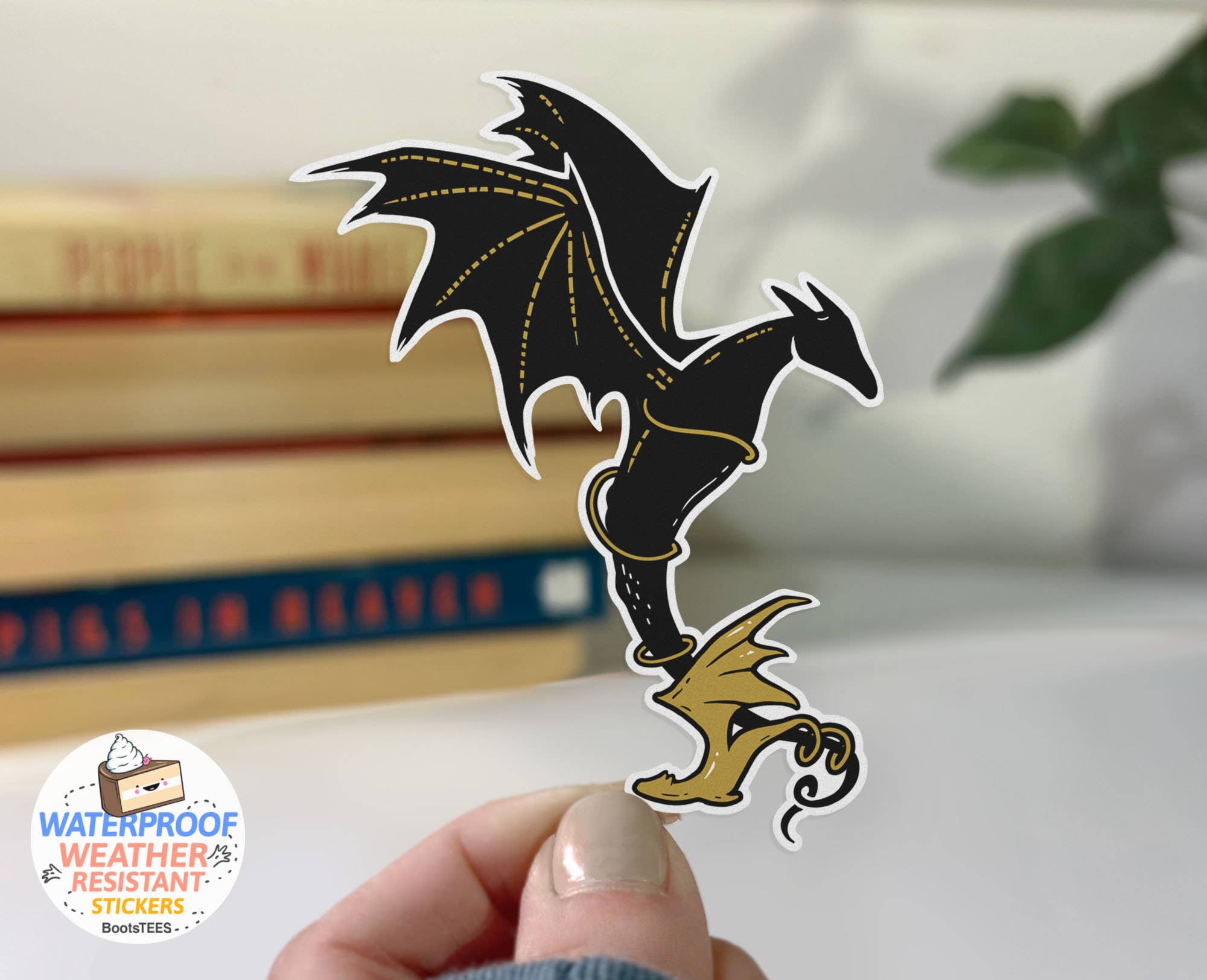 BootsTees - Wholesale Sticker - Fourth Wing Stickers, 3" Fantasy Romance Dragon Decals1