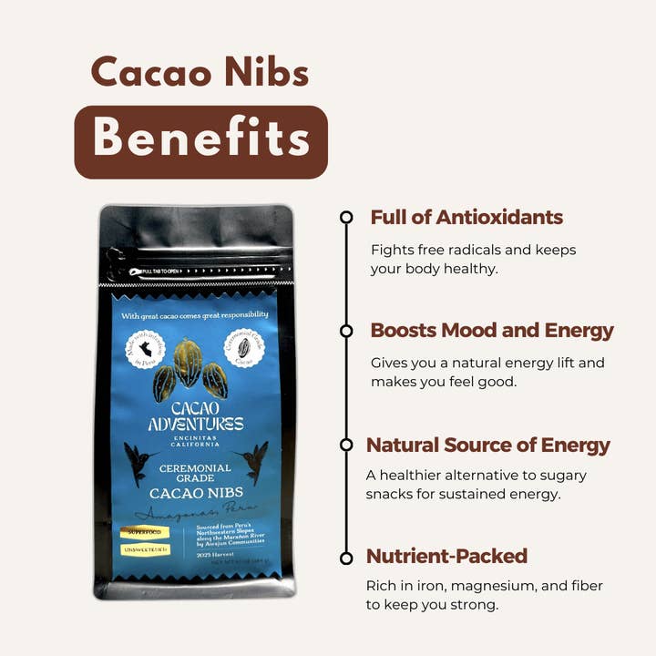 Cacao Adventures - Wholesale Cocoa Nibs - High-Amazon Basin Cacao Nibs