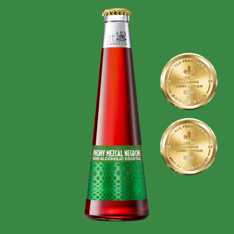 St. Agrestis - Wholesale Non-Alcoholic Aperitif/Mocktail - St. Agrestis Non-Alcoholic Phony Mezcal Negroni.1