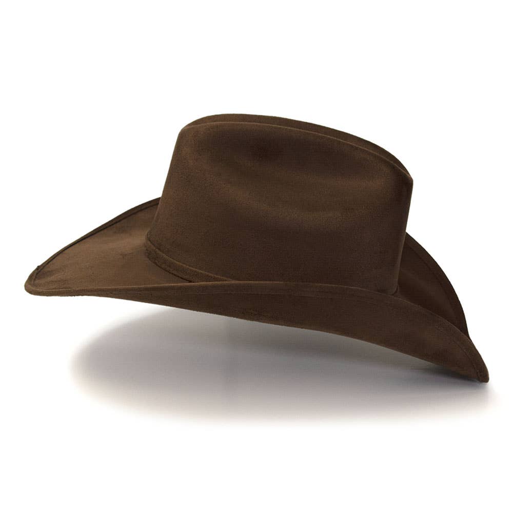 Western Express - Wholesale Cowboy hat – Unisex - Brown Western Cattleman Hat with Horse Head Accent on Band5