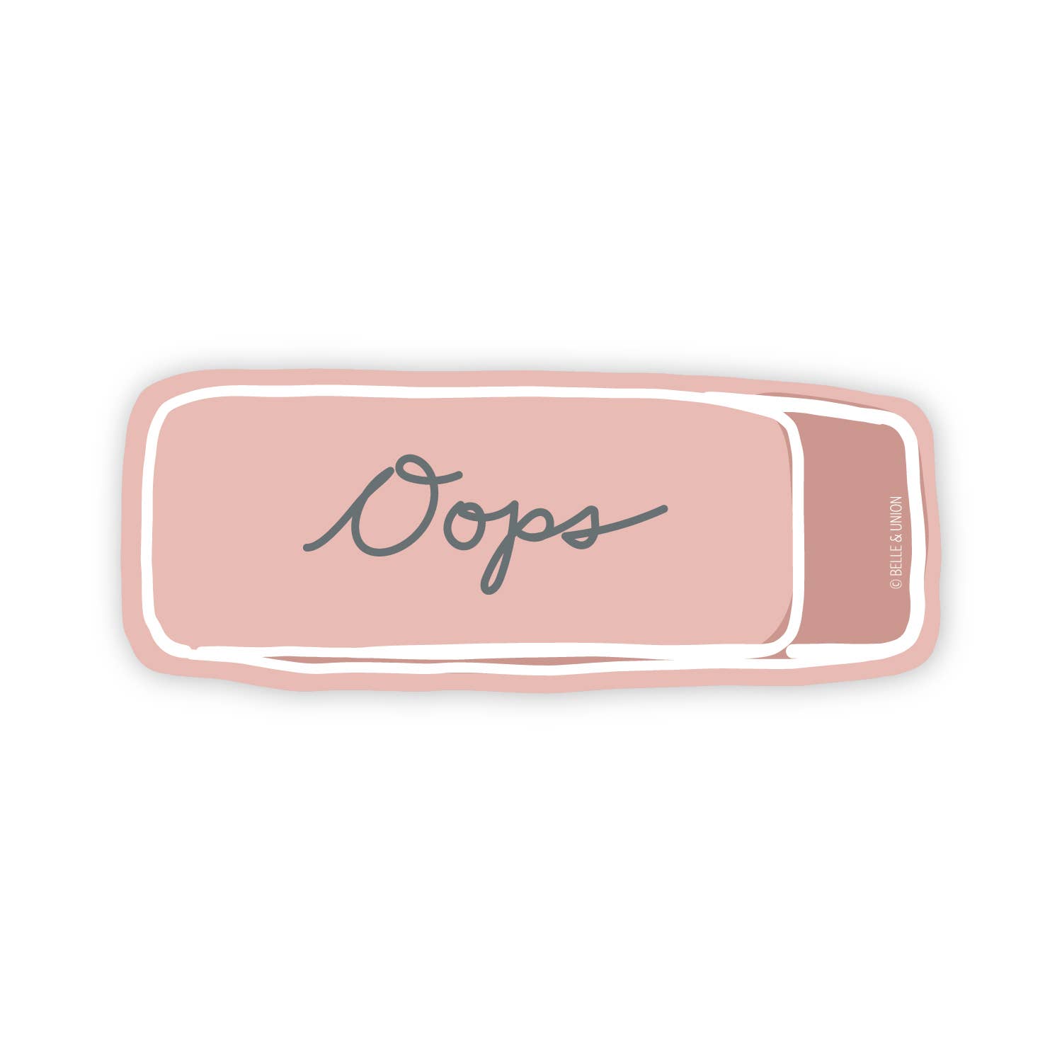 Belle & Union - Wholesale Sticker - Oops Pink Eraser Sticker2