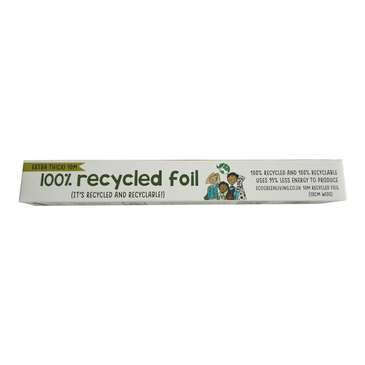 Eco Green Living - Wholesale Food Storage Wrap/Bag - 100% Recycled Aluminium Foil - 30cm x 10m