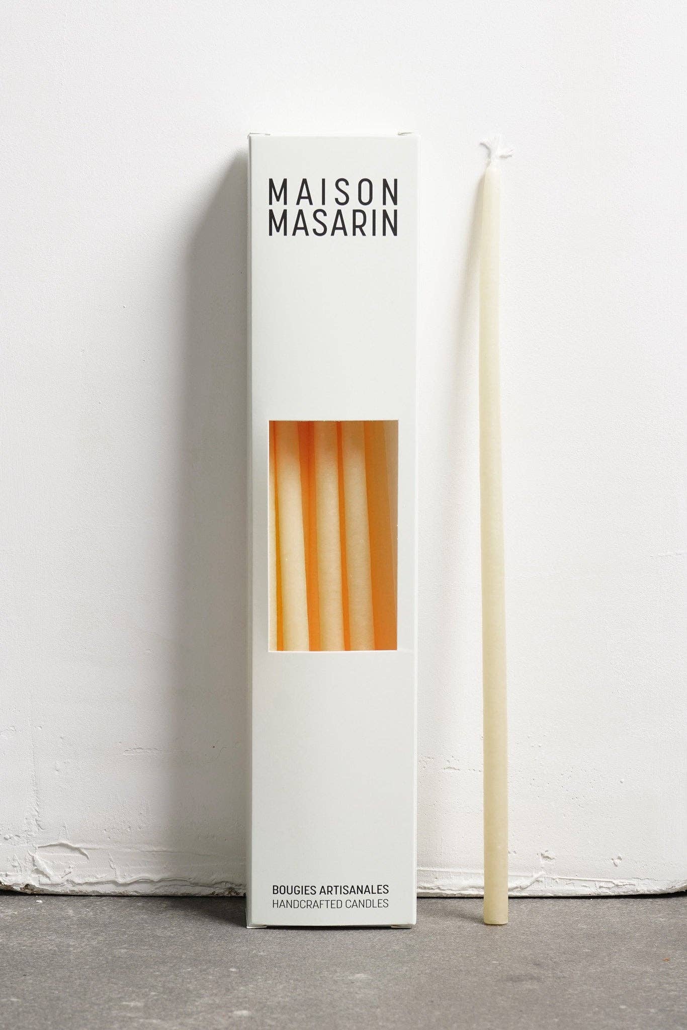 Maison Masarin – Vela/castiçal cónico por atacado – Velas artesanais francesas de florista - pacote com 1016