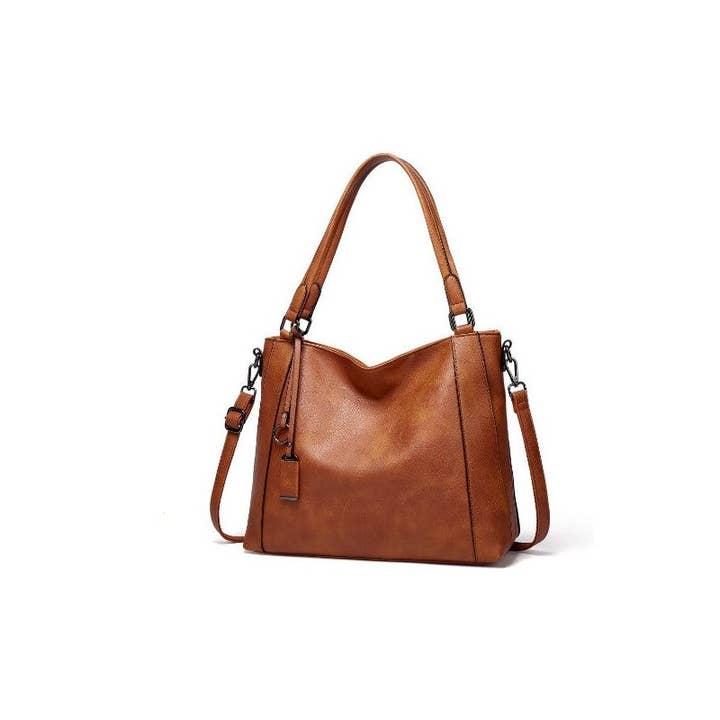 UZ Wholesale Store - Wholesale Shoulder Bag - Women's - Solid Color Single Shoulder Large Capacity Soft Leather Bag3