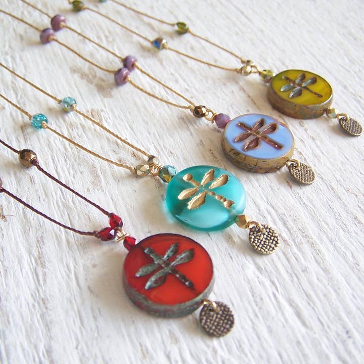 Dragonfly Necklace for wholesale by Jo Bird Jewelry