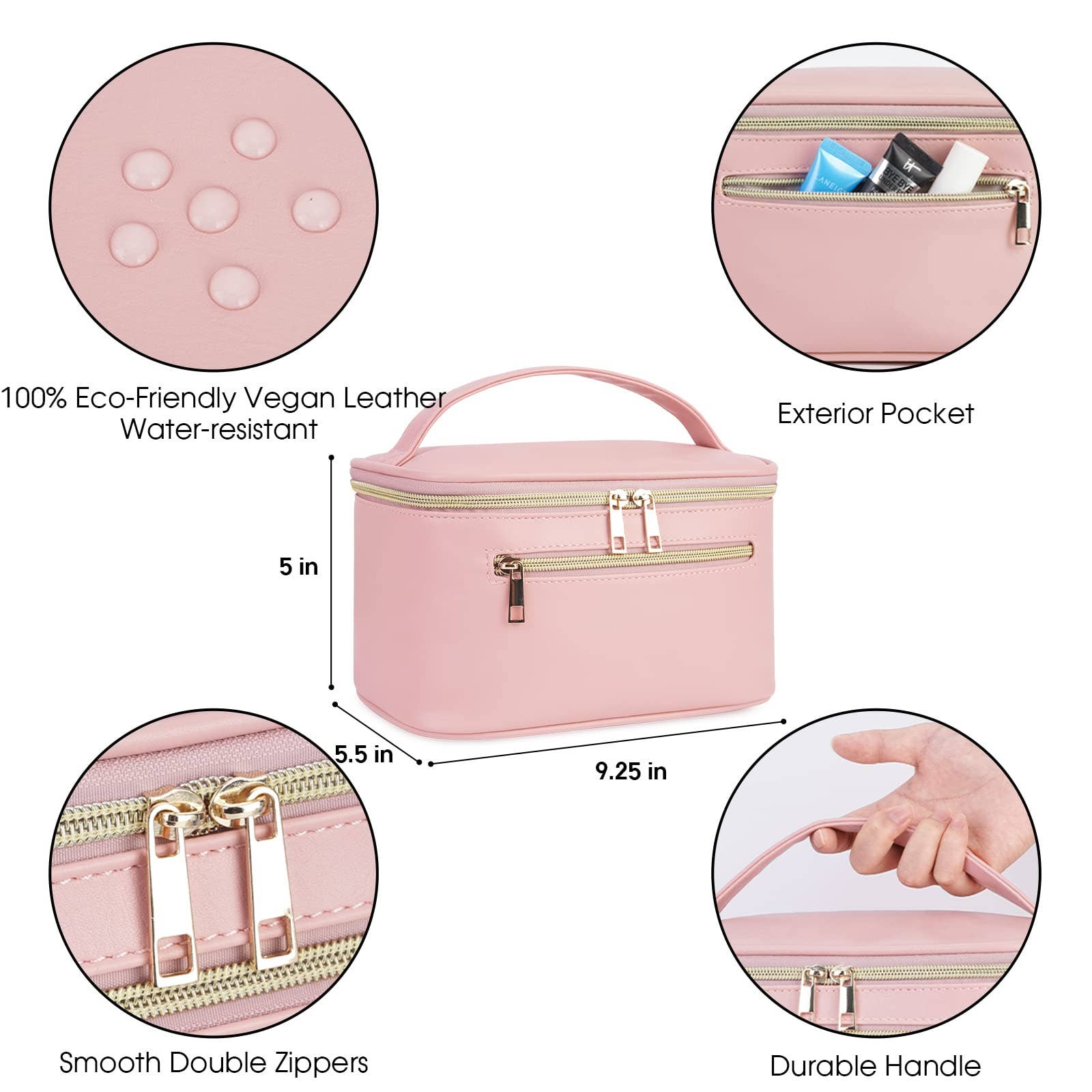 wandf - Wholesale Make-up/cosmetic bag - Vegan Leather Cosmetic Brush Bags Makeup Case 27