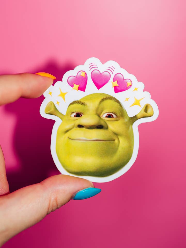Pegatina de la película Shrek, cultura pop, Dreamworks, meme divertido para venta al por mayor de ShopSourSweetener