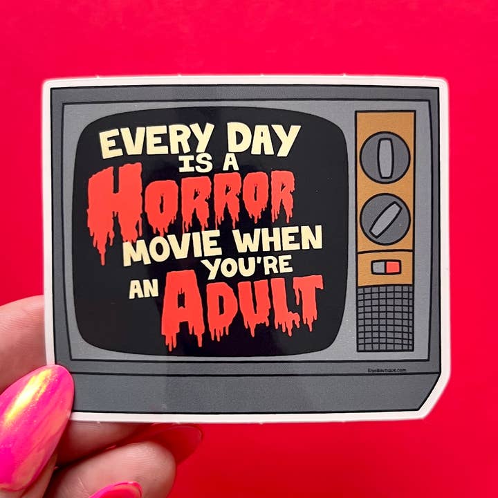 Adult Horror Movie - Funny Horror Movie Vinyl Sticker for wholesale by Siyo Boutique