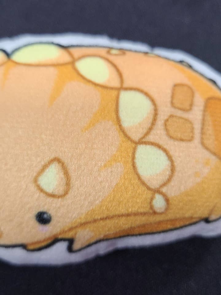 Triceratops Plushie Keychain for wholesale by Dorkish Designs