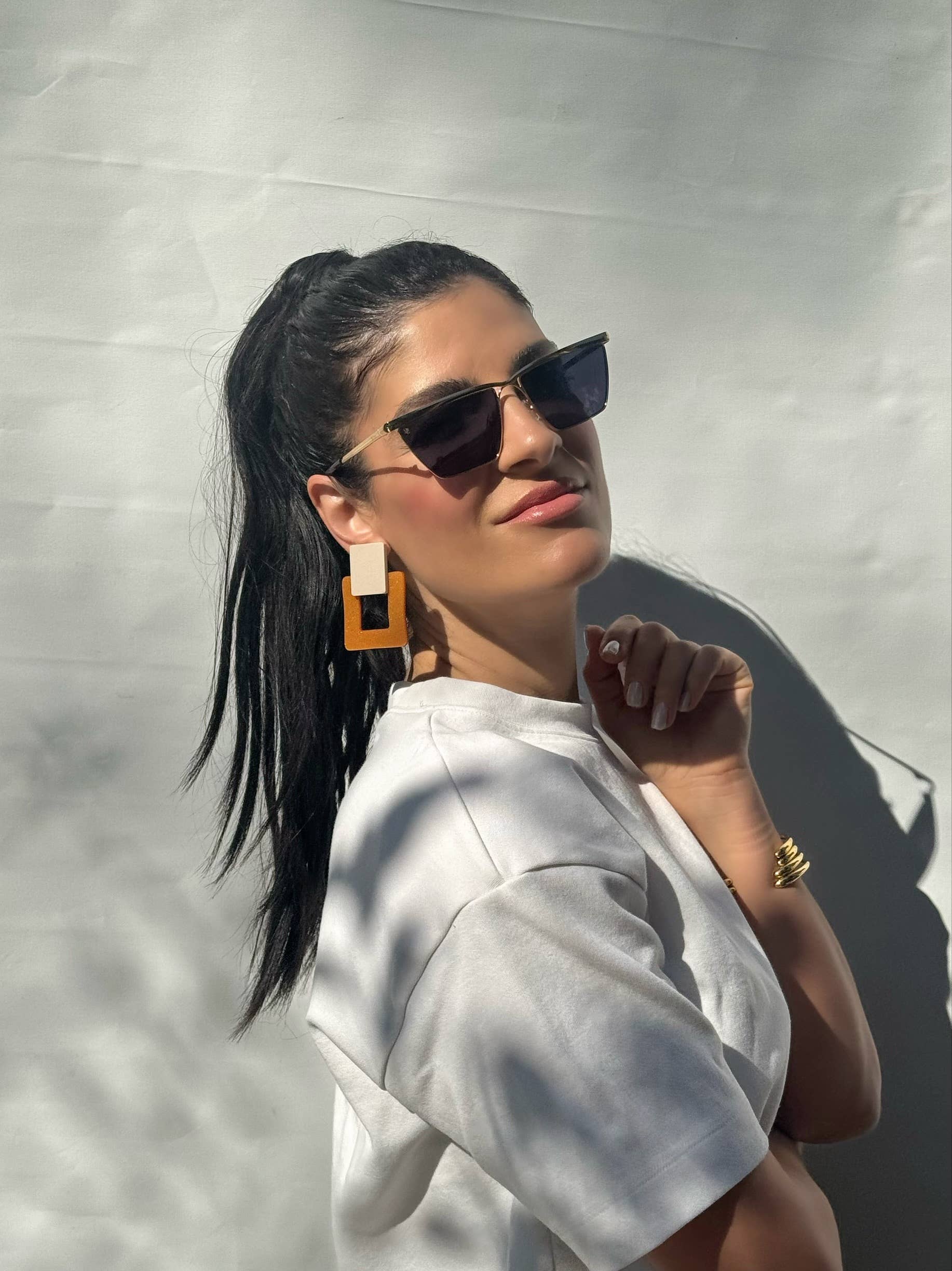 Christina Christi - Wholesale Clip-On Earrings - Colorful Square Earrings, Clip On Earrings Women, Geometric5