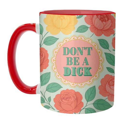Caneca 'Don't Be A Dick' por Lilly Rose por atacado de ART WOW