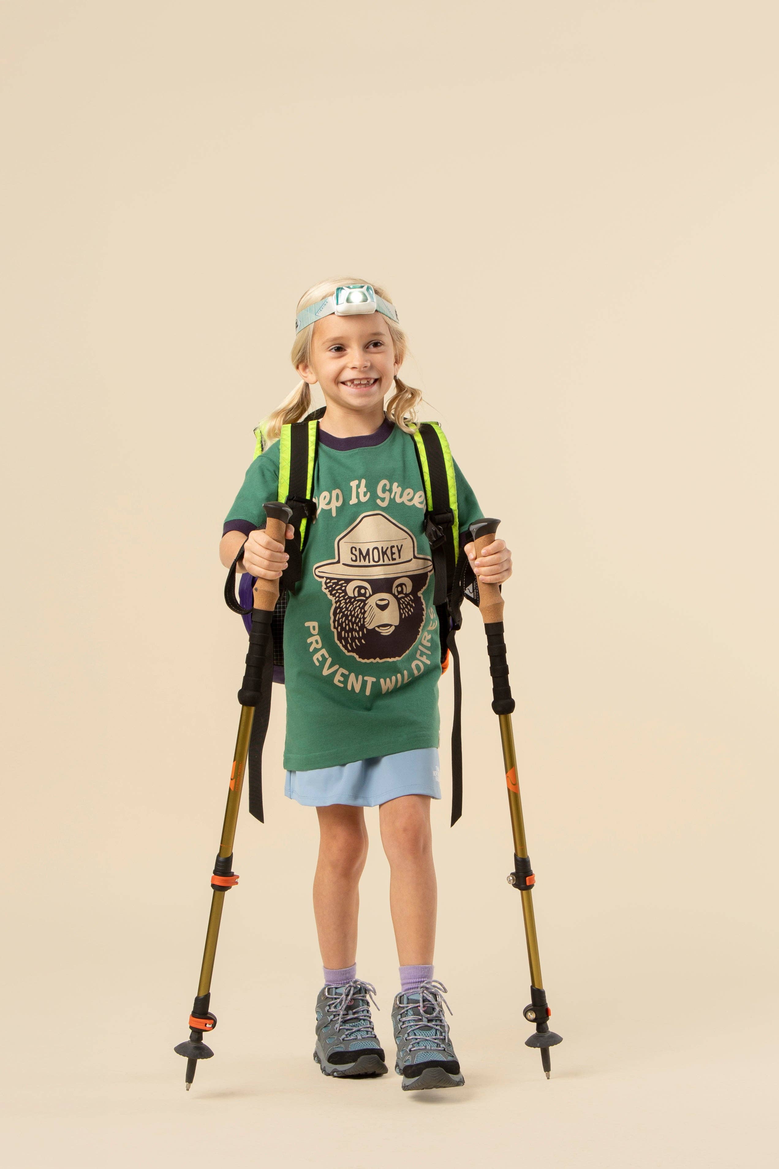 Palmblad/Skymning Håll Det Grönt Ungdom Kortärmad Ringer T-shirt för wholesale på Faire2