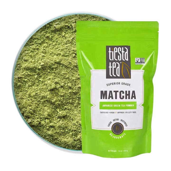 Tiesta Tea Company - Wholesale Health/Detox Tea - Superior Grade Matcha Green Tea - 12 oz Bulk Bag