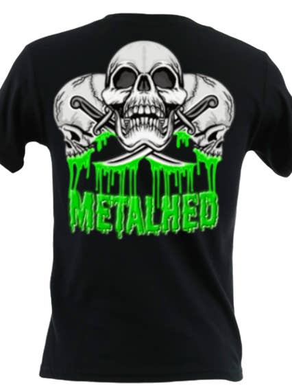 Acid Skull Tee for wholesale by Mini Metalhedz