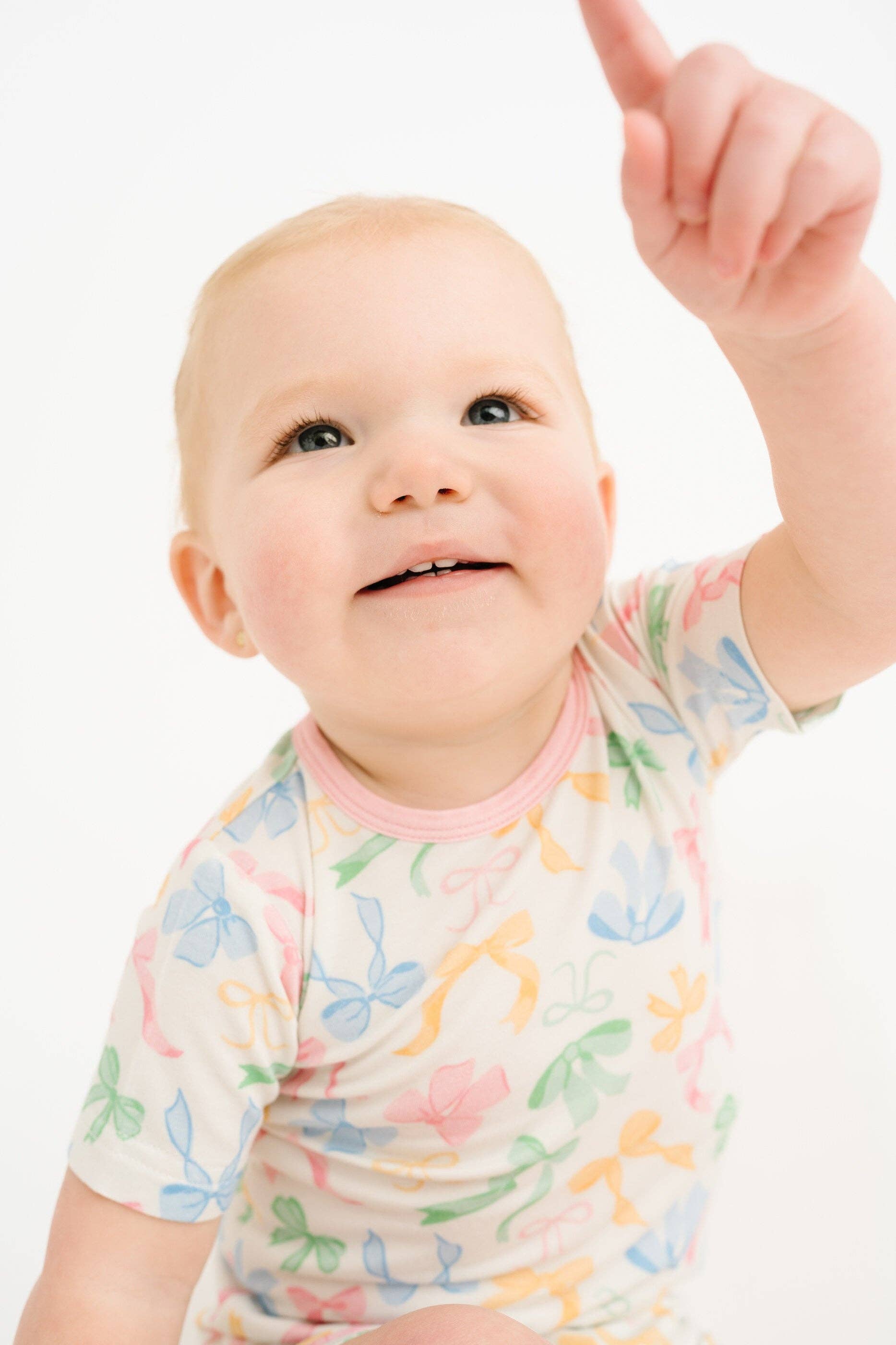 Little One Shop - Wholesale Top & Short Set - Kids - Pastel Bow Bamboo Shorts Set7