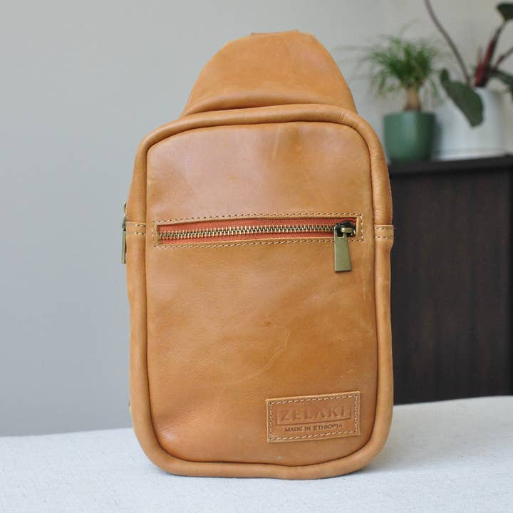 Zelaki Leather Company - Vendita all'ingrosso Borsa a tracolla - Unisex - Borsa a tracolla Addis/Tracolla unisex/Zaino a tracolla