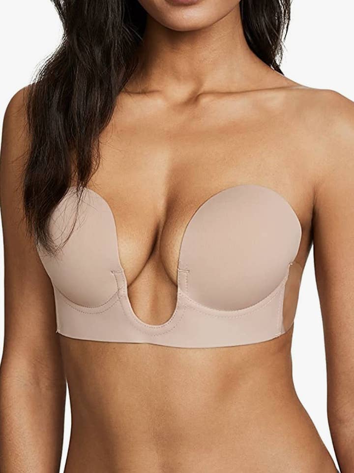 Convertible STICK ON U-Plunge Bra Backless Strapless for wholesale by Envy Body Shop