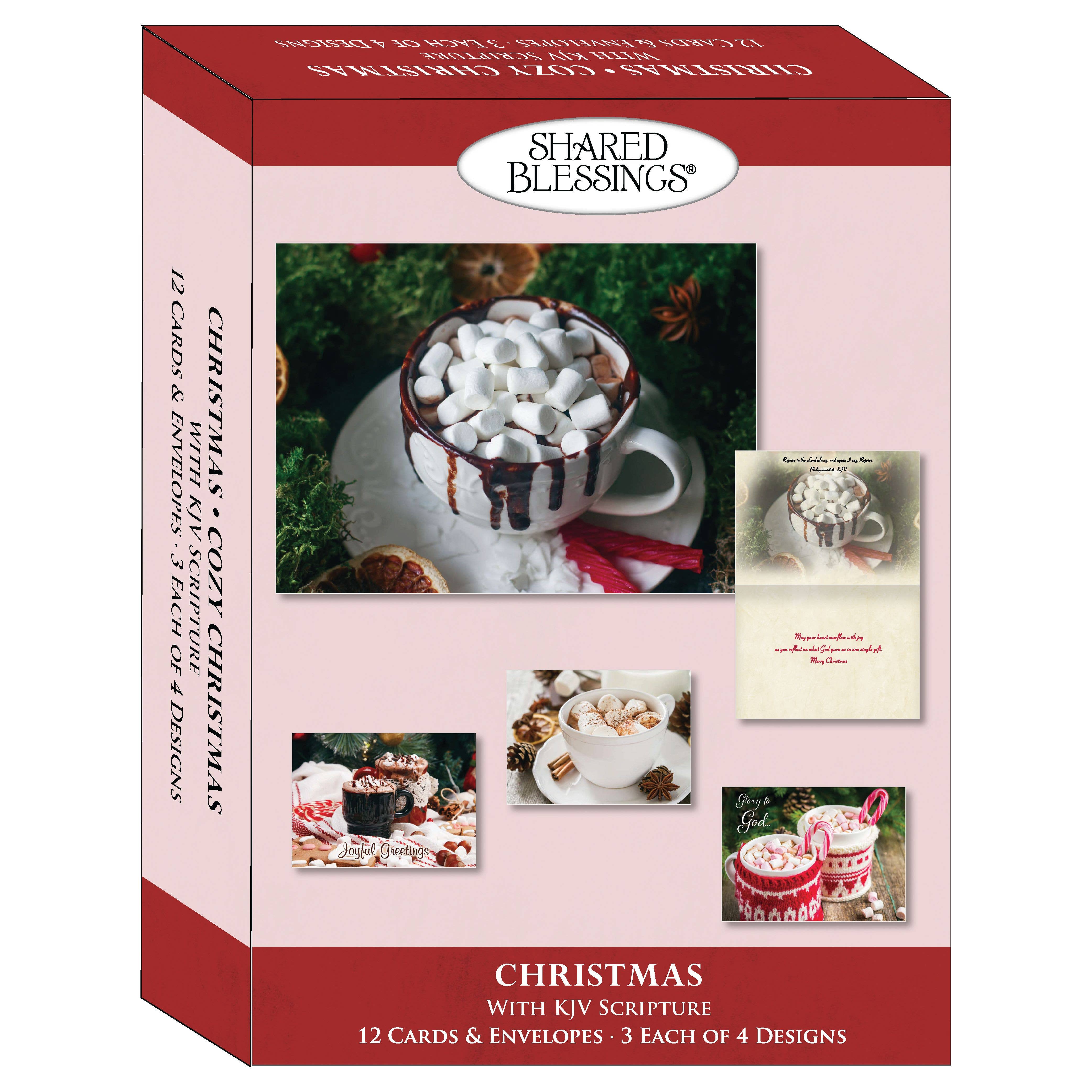 Crown Point Graphics - Vente Cartes de Noël - Cartes de Noël religieuses en boîte - Noël douillet KJV1