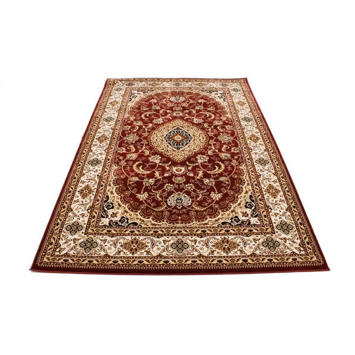 Red 5X8 Traditional Floral Rug | Oriental 5'2 X 7'9 Area Rug for wholesale by Magic Rugs Inc.