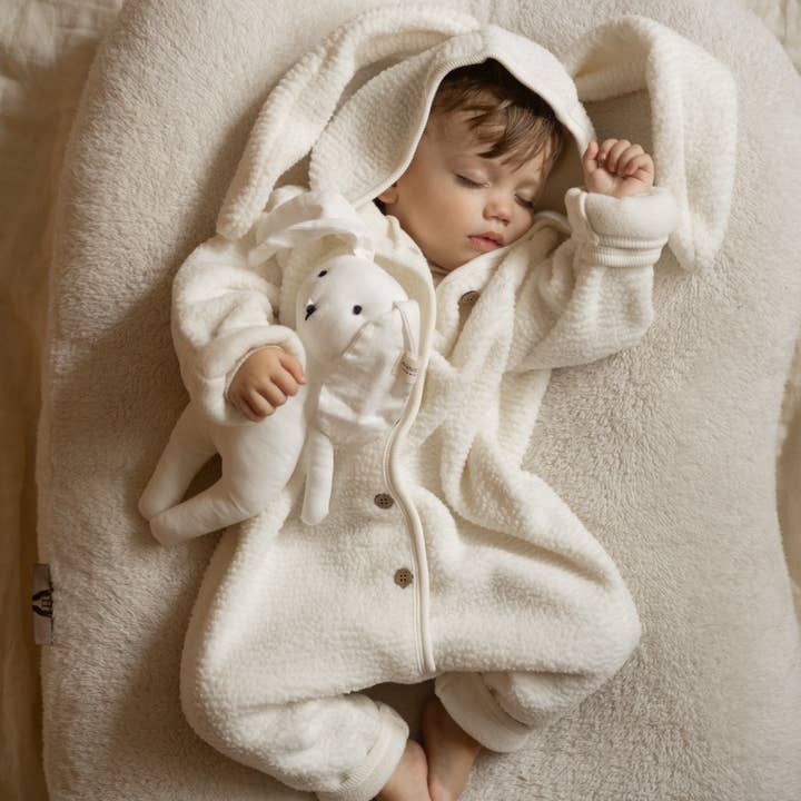 Annie & Charles® Bunny Fleece Jumpsuit for wholesale by Annie & Charles