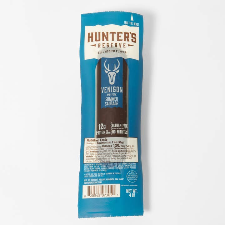 Hunter's Reserve - Wholesale Sausage - 4oz Venison Summer Sausage
