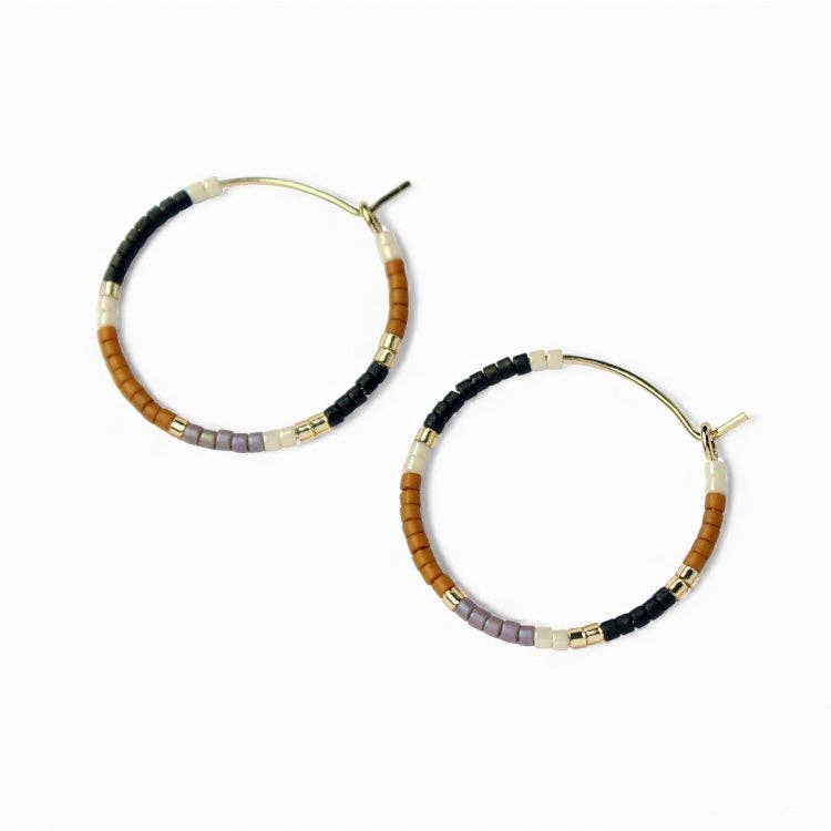 bluma project - Wholesale Hoop Earrings - Beauty Hoops Small / Black