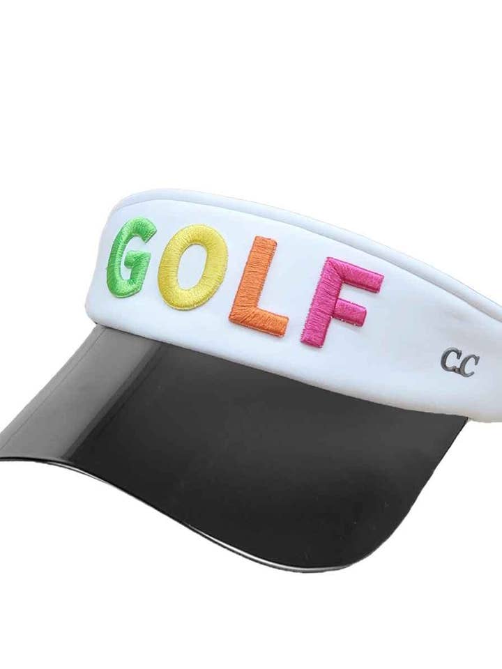 SVB8053 GOLF Embroidered Sun Visor for wholesale by MiMi Wholesale