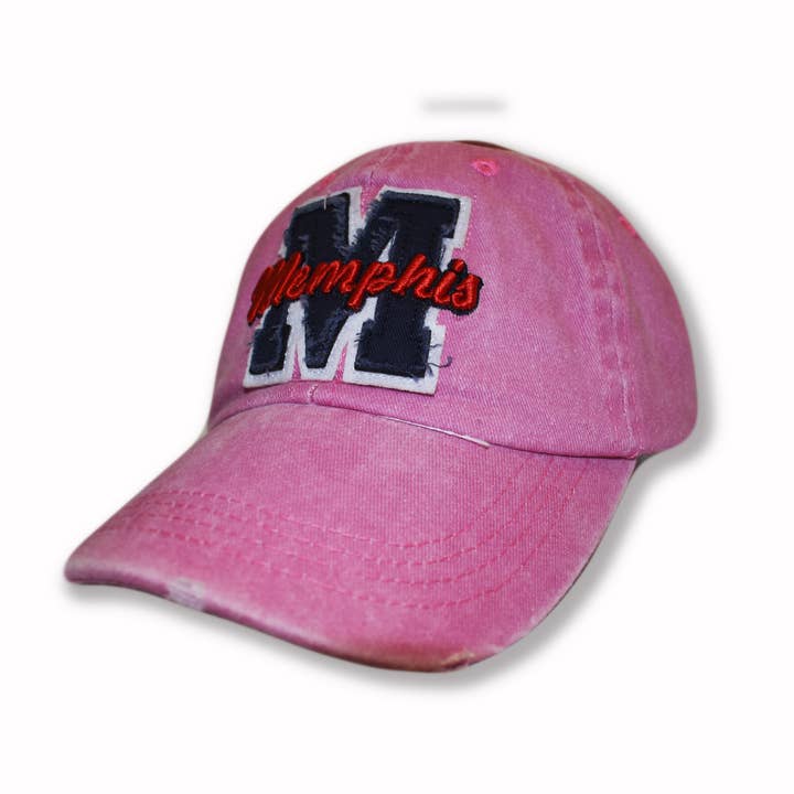 Memphis Cap Pink Denim for wholesale by MID-SOUTH PRODUCTS
