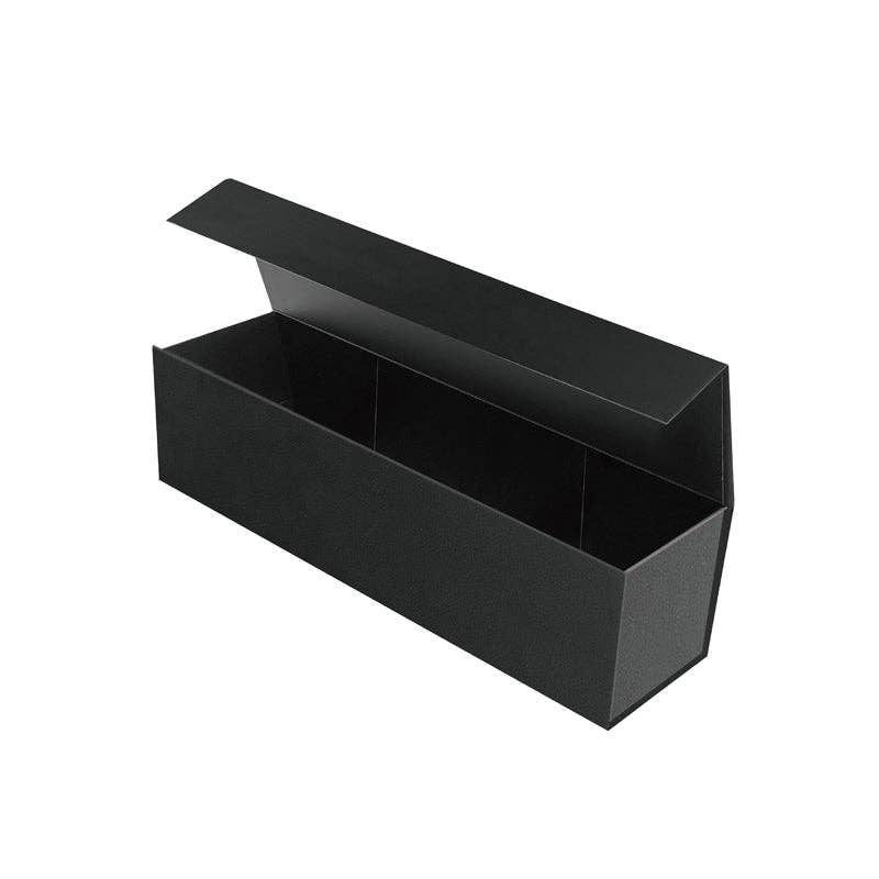 LA Ribbons Wholesale - Wholesale Gift Box - 13" x 3.7" x 3.7" Collapsable Gift Box w/ Magnetic Square Flap Lid | Black3