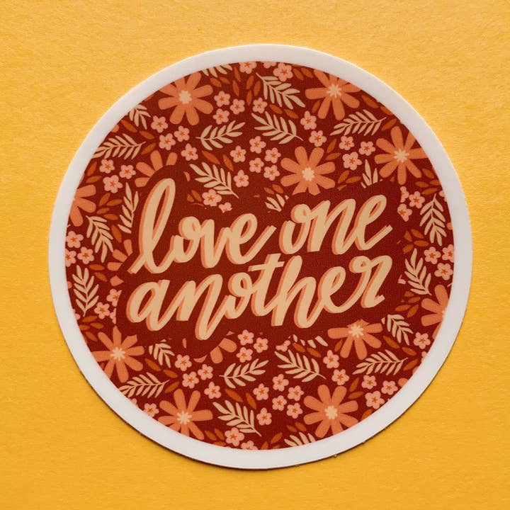 Sticker Ik hou van elkaar, cirkel voor wholesale door Ellie Jean Art