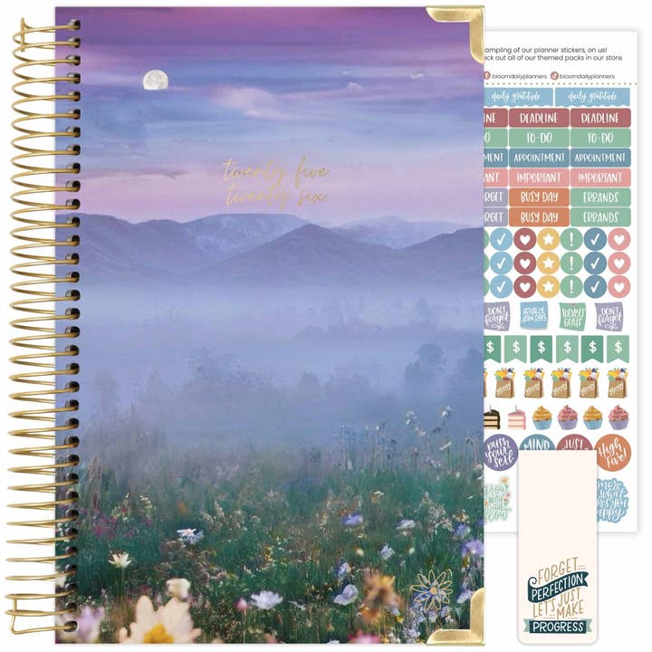 bloom daily planners - Wholesale Planner - 2025-26 Hard Cover Planner, 5x8 size - Choose Design