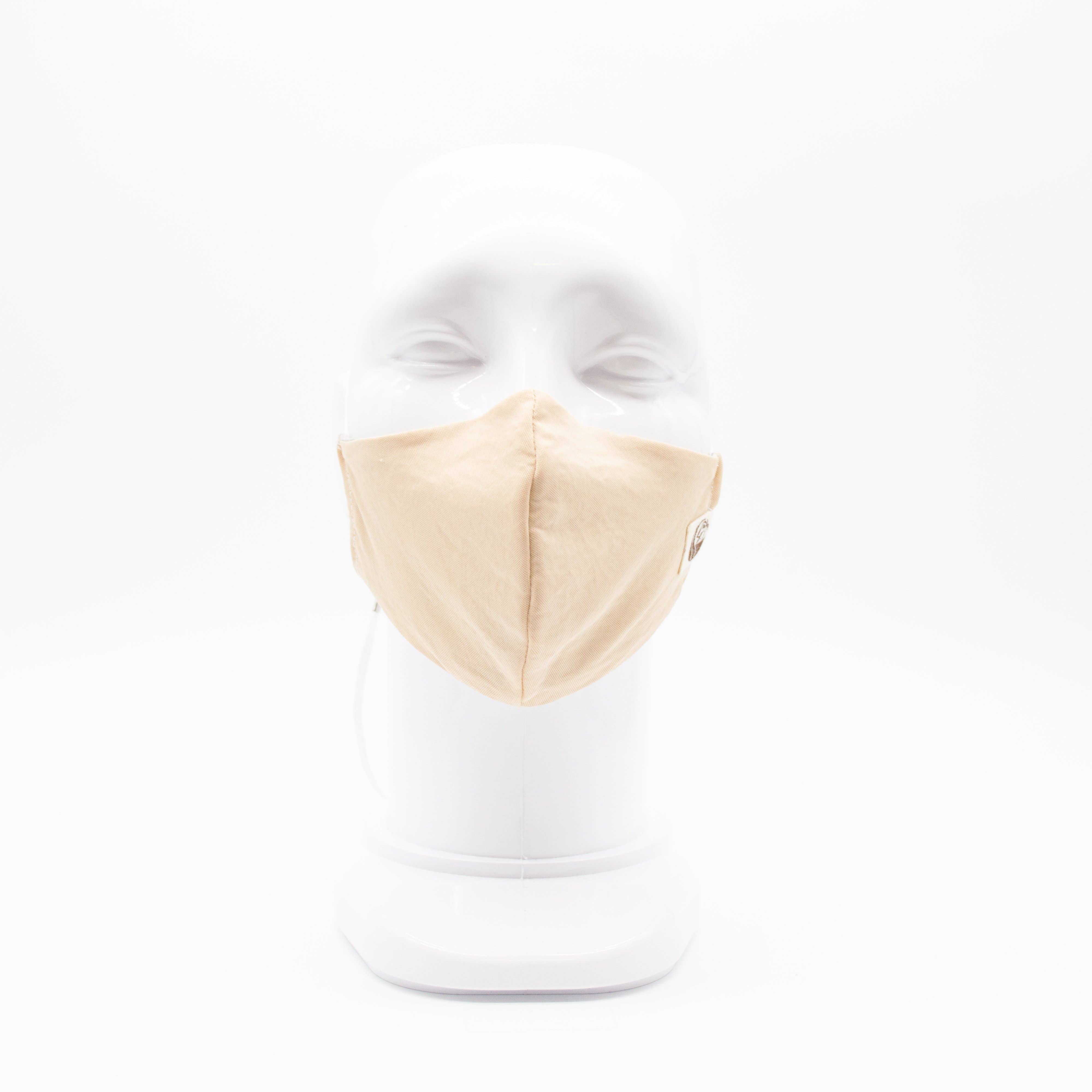 Maskdanna by Califortunate - Wholesale Protective Face Mask/Shield - MVSK SATIN TAN