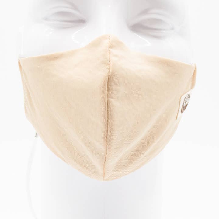 Maskdanna by Califortunate - Wholesale Protective Face Mask/Shield - MVSK SATIN TAN0