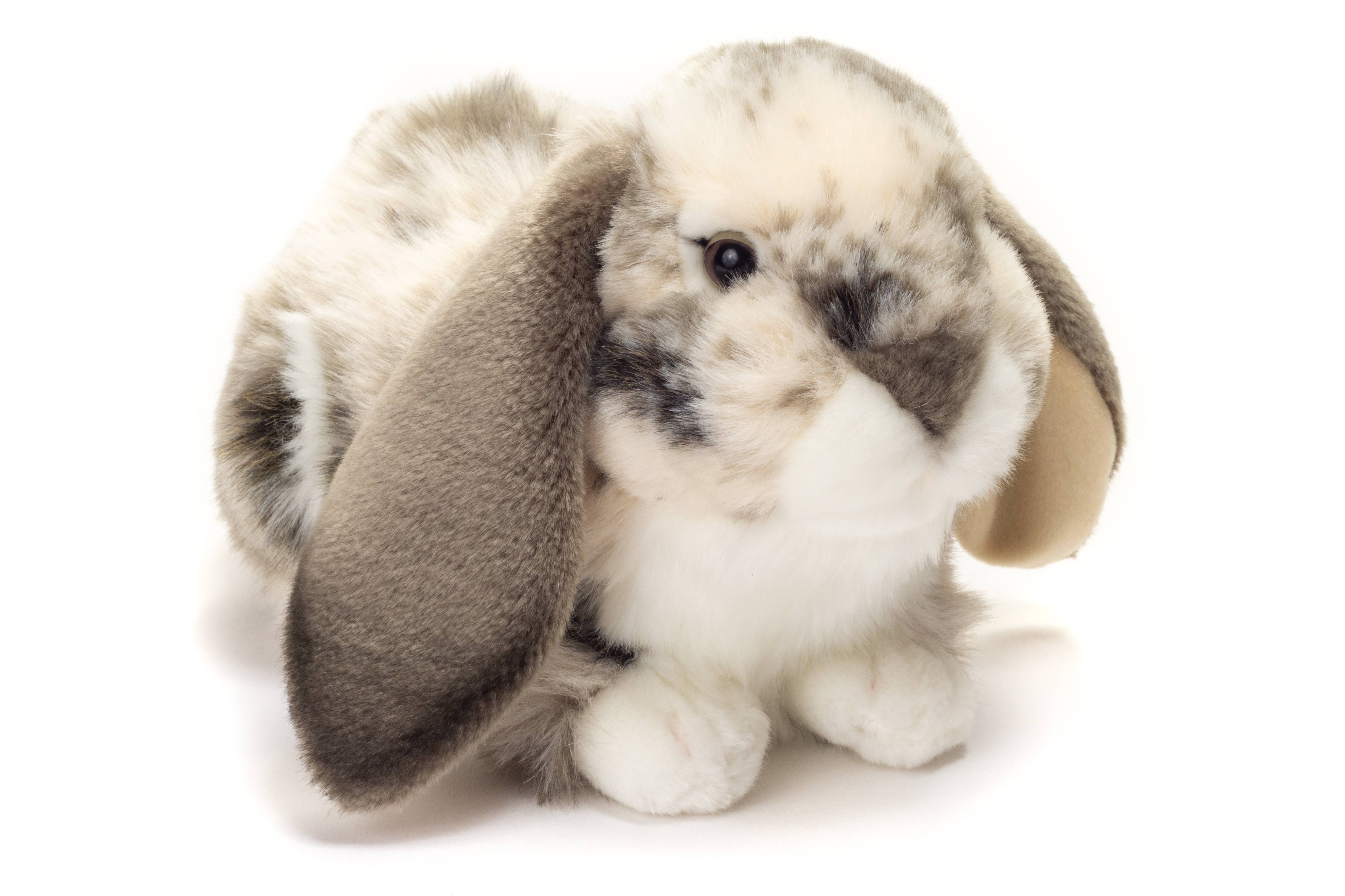 Teddy Hermann - Wholesale Stuffed/plush toy – Kids & baby - Ram rabbit grey white 30 cm - plush toy - soft toy2