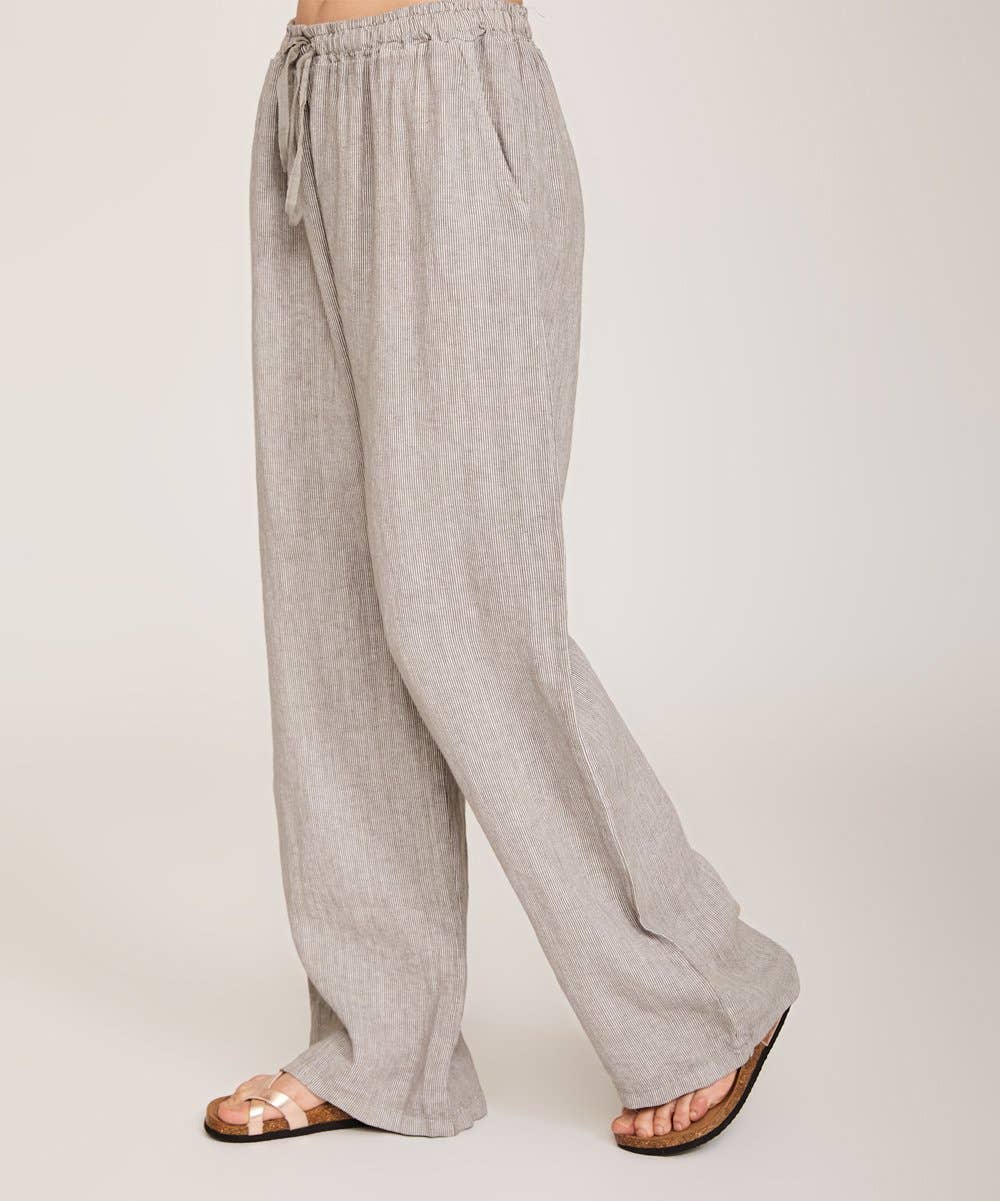 la maison des fibres naturelles - Wholesale Pants - Women's - Straight linen trousers 630132 100% linen42