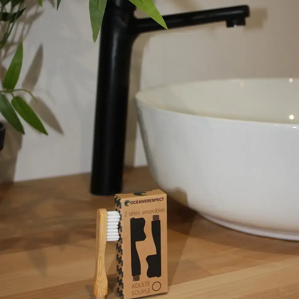 Oceansrespect 🌊🌍🌱 - Wholesale Toothbrush - Set of 2 Interchangeable Heads - Adult - Soft (Old packaging2