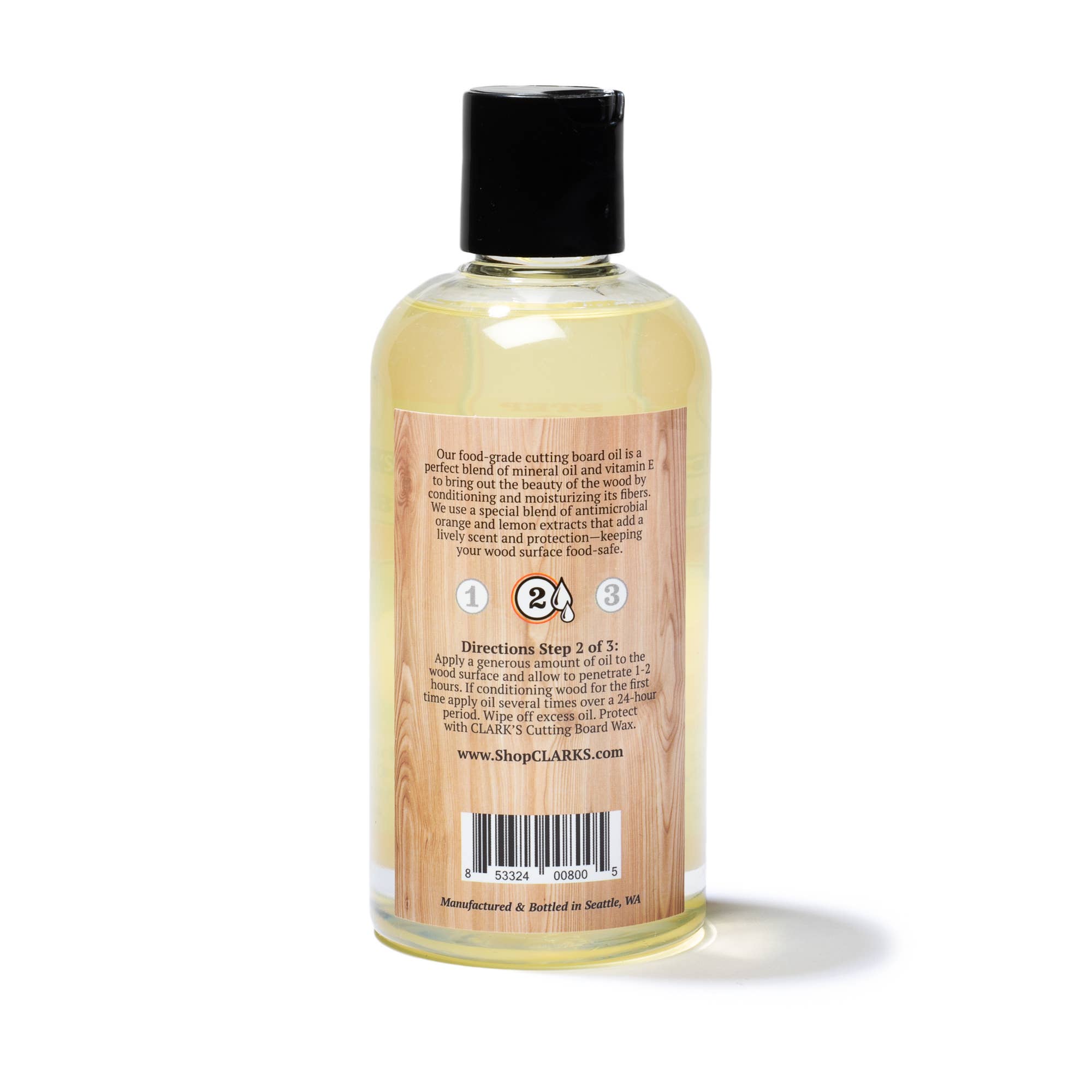 CLARK'S - Vente Planche à découper - Huile pour planches à découper CLARK'S 355 ml | Parfum orange et citron1