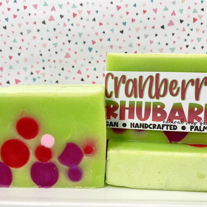 Cranberry Rhubarb Handmade Soap Bar ✨NEW✨ Fall/Winter for wholesale by The Little Bubble