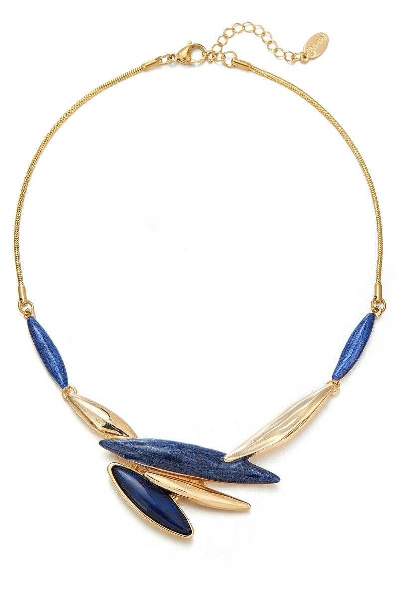 BELLE MISS - Vendita all'ingrosso Girocollo/collier - Collana Aglaée in ottone smaltato e resina1