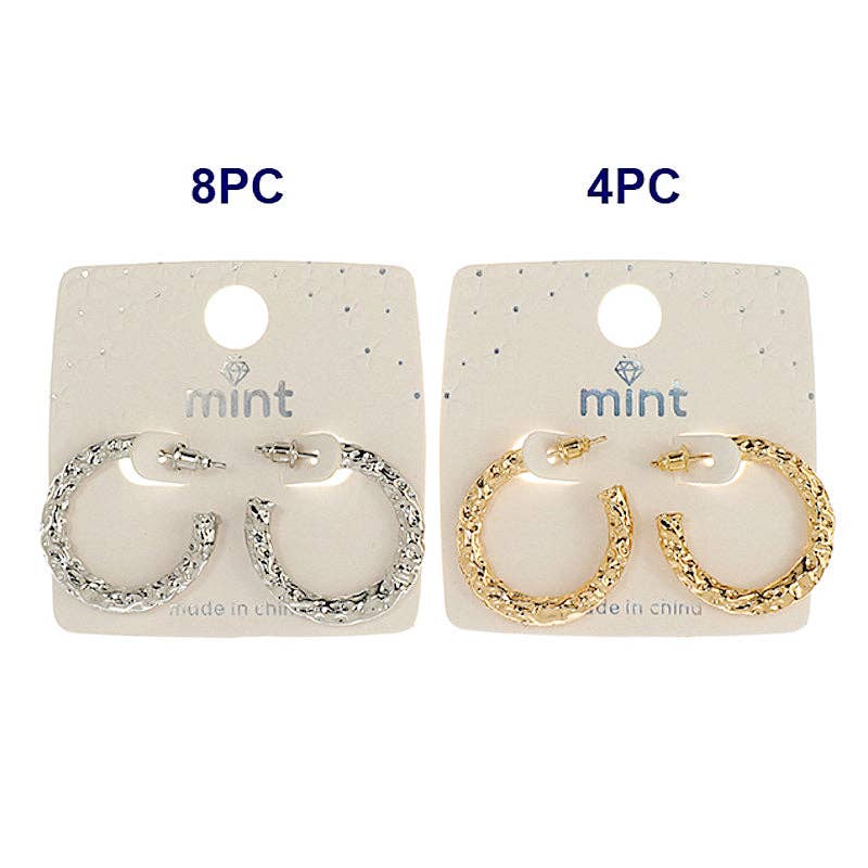 Atlas Fashion - Wholesale Hoop Earrings - Hammered Hoops1