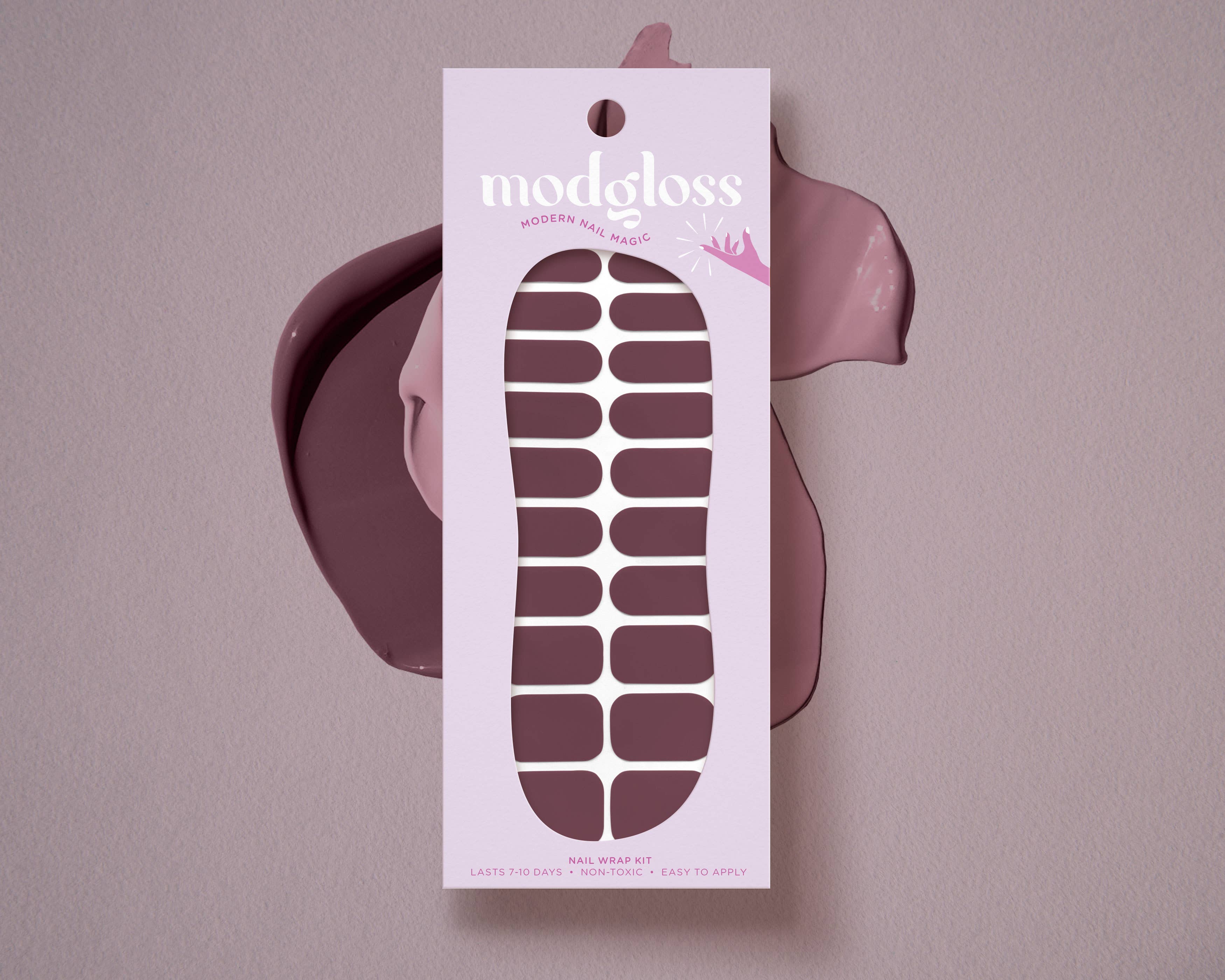 Modgloss – Großhandel Nailart/Nagelsticker – Solides Nagelwickel-Set „You had Me at Merlot“