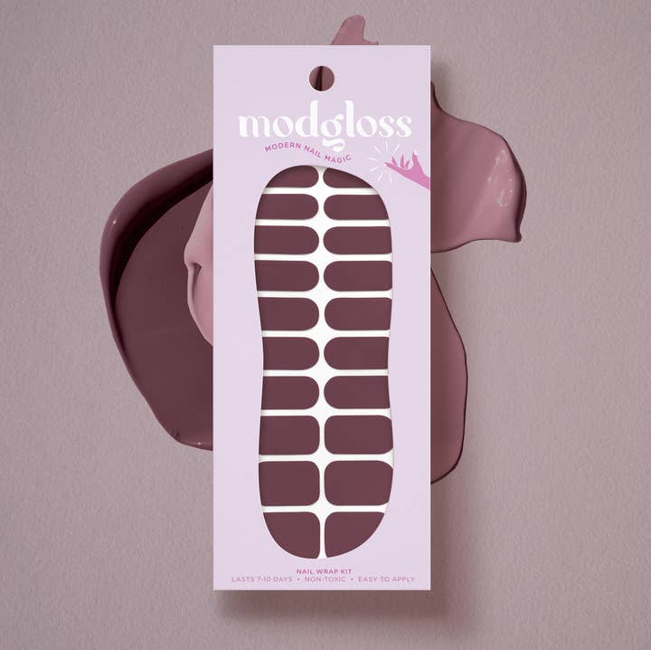 Modgloss - Wholesale Nail Art/Decal - 'You had Me at Merlot' Solid Nail Wrap Kit0